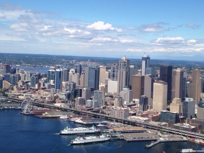 my city, taken on the flight back from Lopez Island in the San Juans