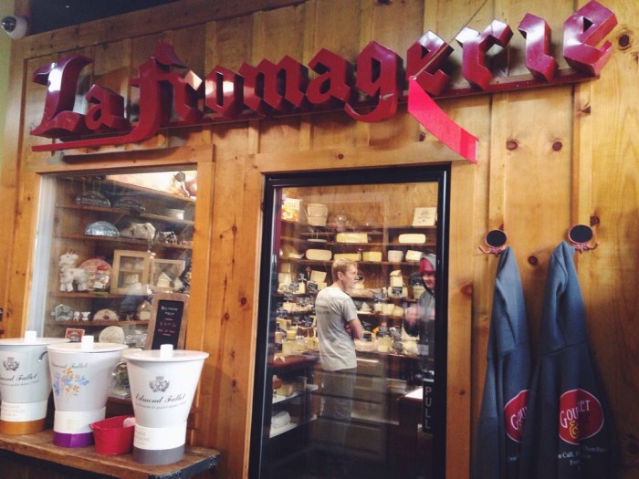 the Fromagerie, or cheese room in the back of the shop with your own personal cheesemonger