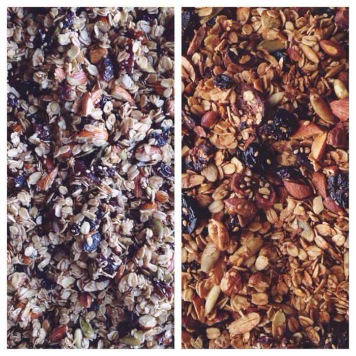 before and after baking