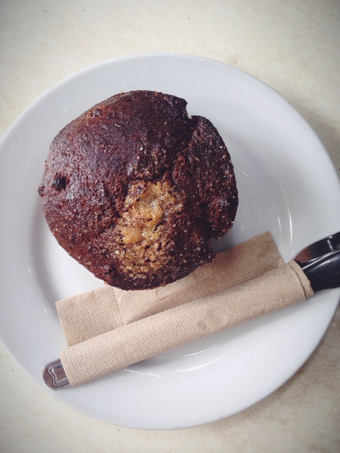 Bran blueberry muffin