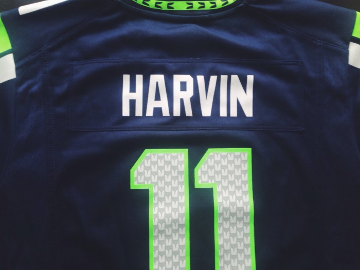 My husband's proudest moment in life was finding me this jersey in the little boys section of TJ Maxx (in SAN FRANCISCO of all places) for $25