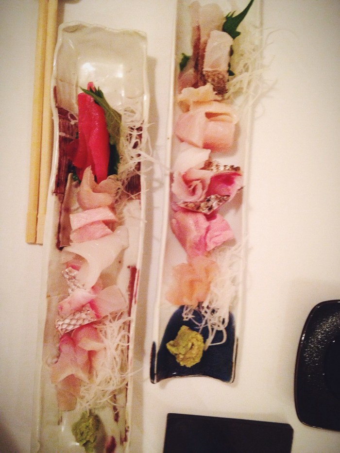 Perfect sashimi, oh and we ate all the nigiri before I could snap a pic, sorry