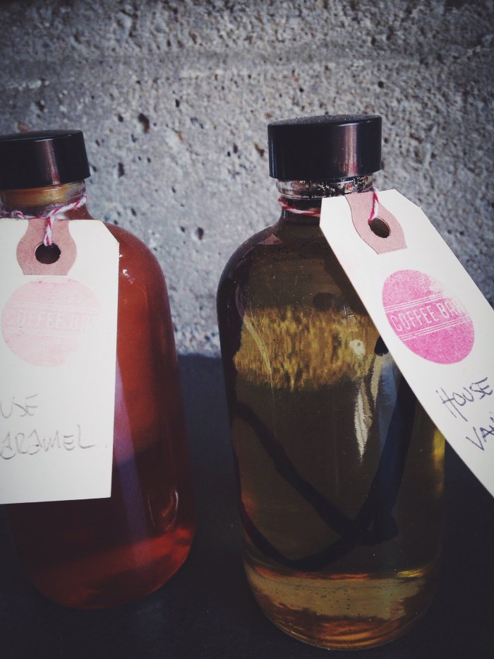 Extra points to Coffee Bar for making their own syrups and avoiding the chemicals used by most...I'll have a vanilla latte please