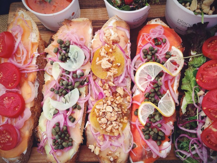 My favorite is the salmon with lemon add tomatoes...maybe my most loved food item ever, a bold statement, I know