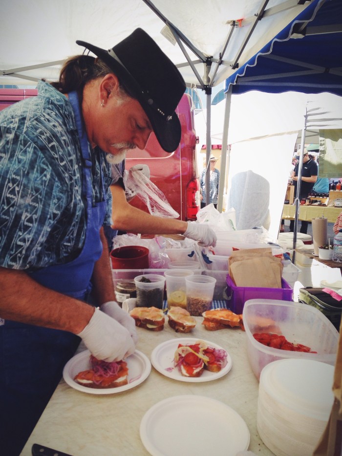 Cap'n Mike's Holy Smoke, a must on market day