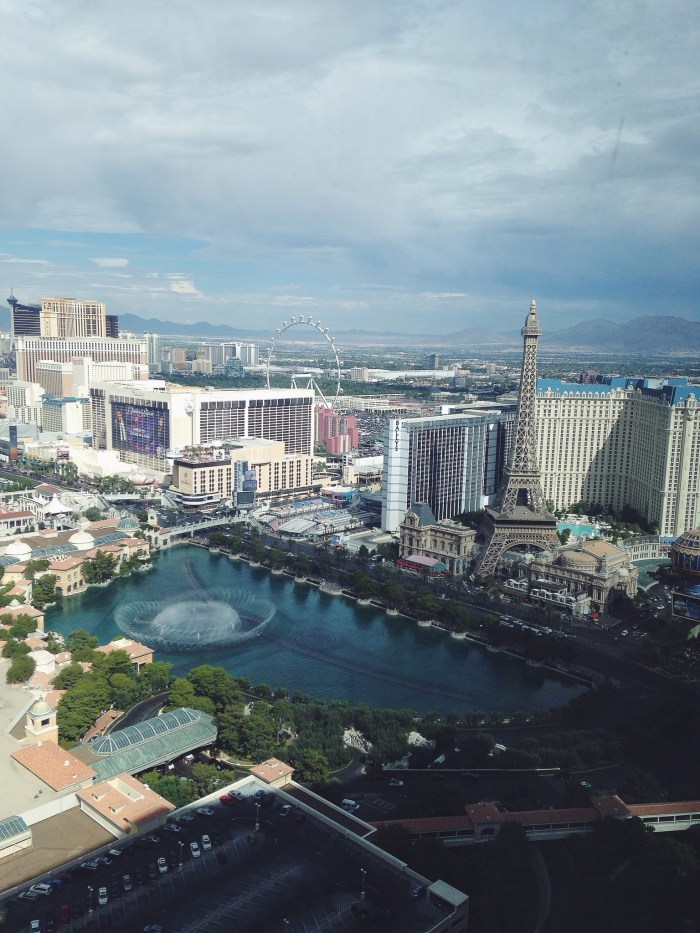 View of the strip from our hotel