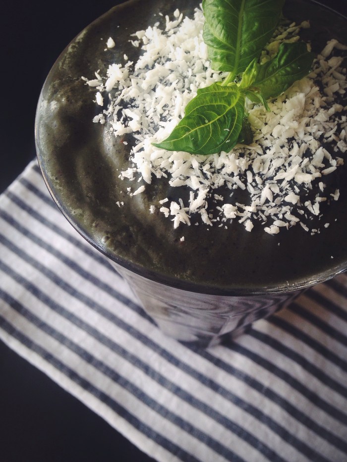 Blueberry, Banana, Greens, Coconut Oil