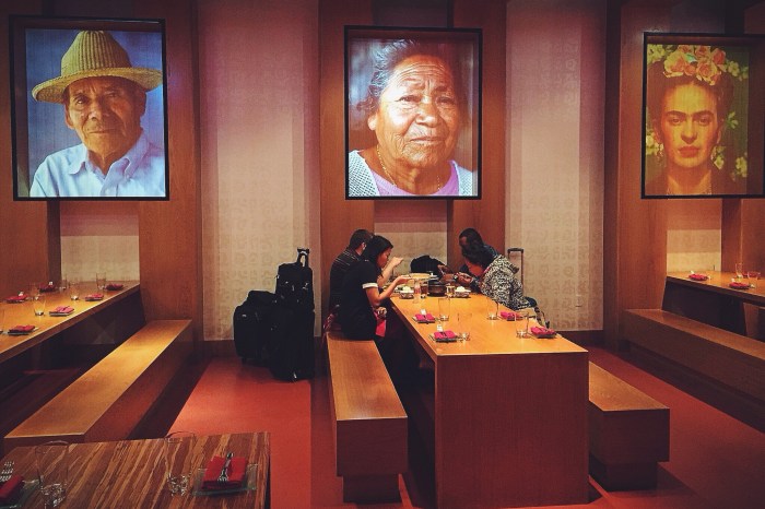 Vibrant colors and these striking portraits.