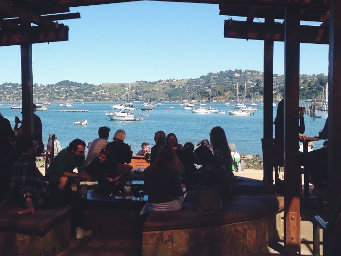 The view from our table INSIDE!