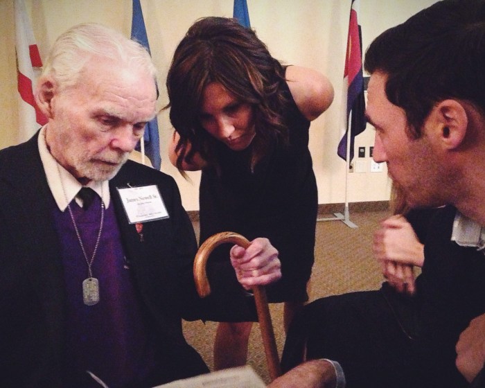 Grandpa telling his story.