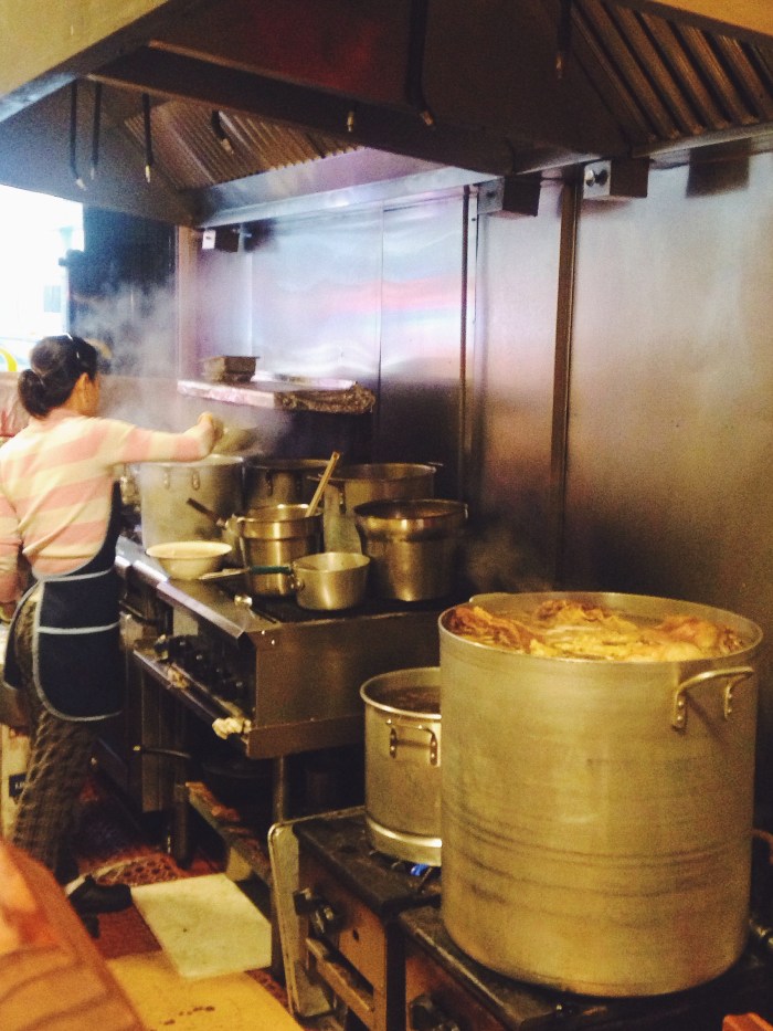 The largest pot I have ever seen. Talk about bone broth!