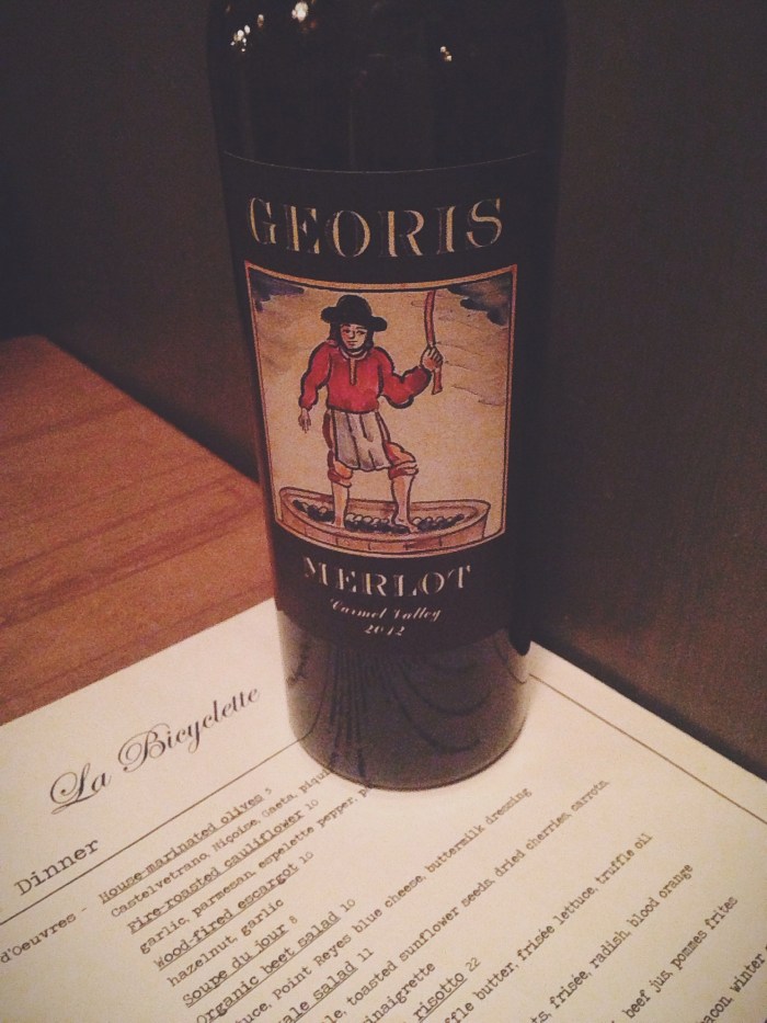 The owner makes his own wine and the kind waitress was nice enough to let me try a few before settling on this bottle of merlot