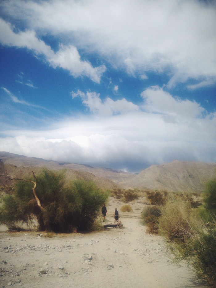The crazy storm rolling in while we were on a hike...very different scenery than I'm used to