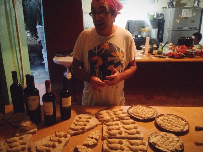 The chef makes all the fresh pasta and portions them out, you choose your dish and once it's gone it's gone...I got lucky and had the fresh spaghetti with pork cheeks in a spicy tomato sauce