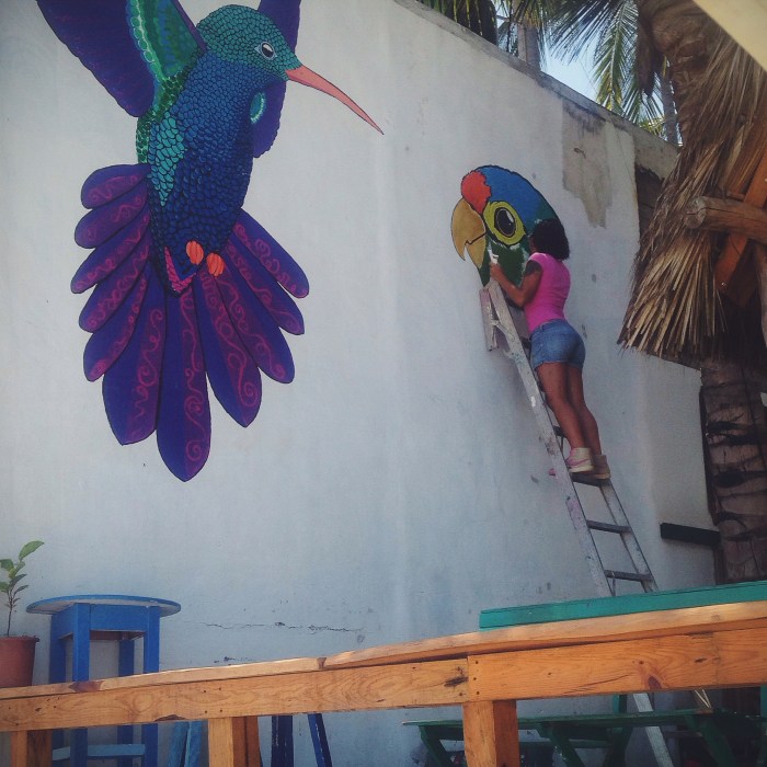 I wish you could see the detail in this woman's painting, what a talent!