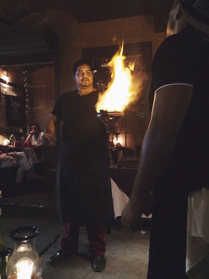 The fire fajitas were incredible