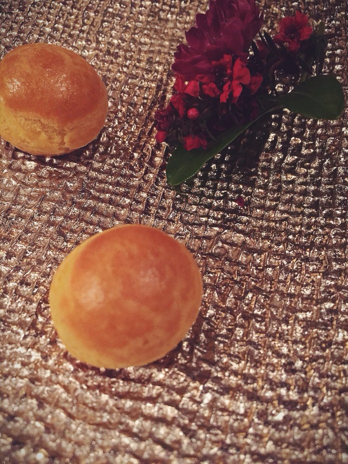 Cheese filled gougeres (compliments of the chef)