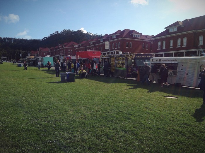 Scoping out the food options