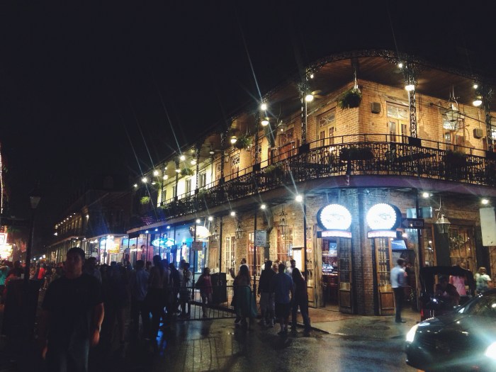 A picture to make Bourbon Street look far more beautiful than it actually is...kinda gross but checked it off the list