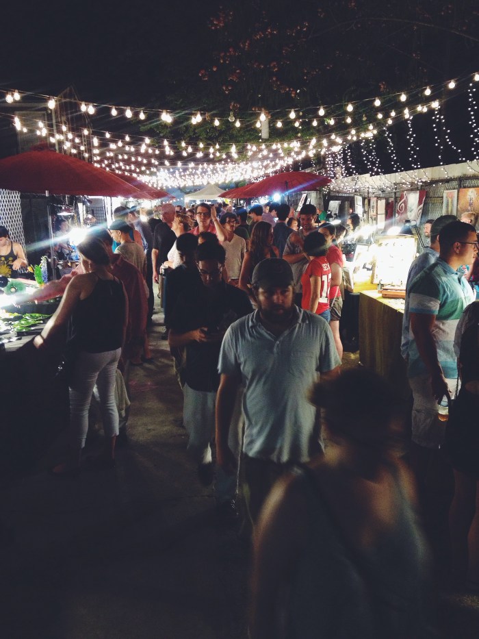 Happened upon this nighttime open air art market