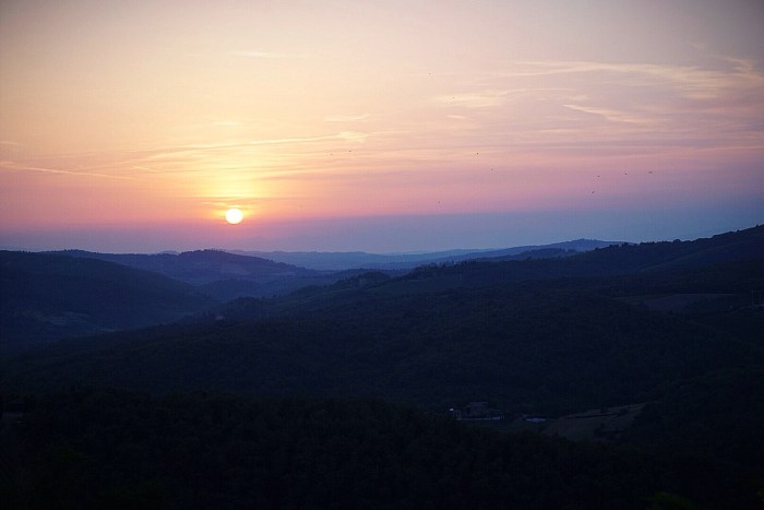 Sunset in Tuscany