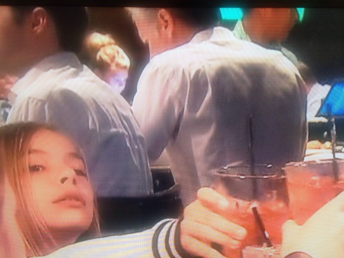You guys!!! I finally made my Real Housewives debut! No seriously, that little head in the background is me at a work dinner. Is this ridiculous or what?! I couldn't stop laughing.