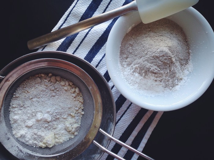 Now the dry ingredients