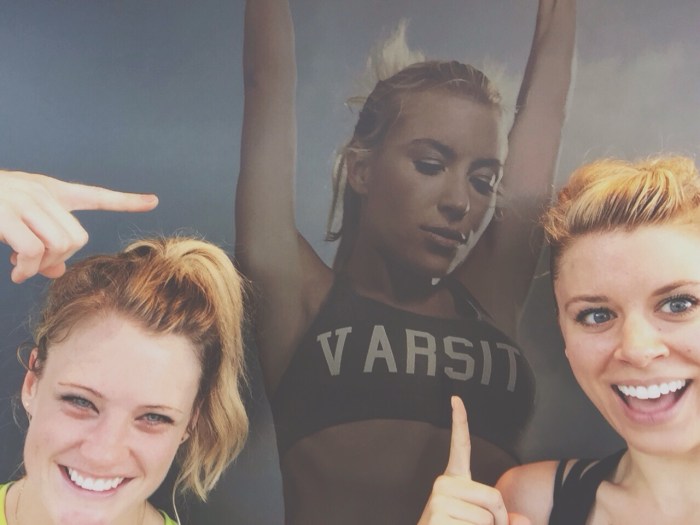 Sweaty beyond anything we've even experienced and so freaking proud of ourselves for finishing day 1!