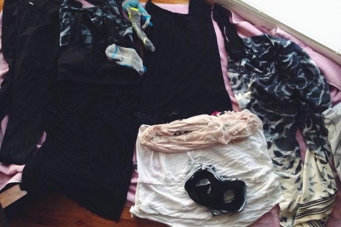 The aftermath...I literally had to wring everything out.