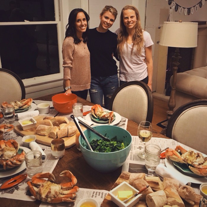 Annual crab feed to celebrate the new year with my girls