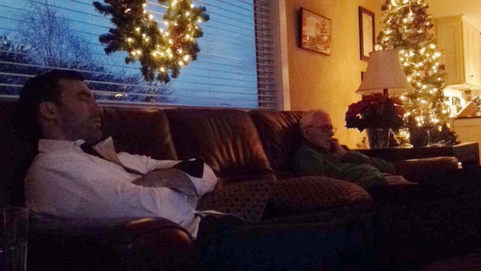 My hubby and grandpa taking a little snooze on Christmas day