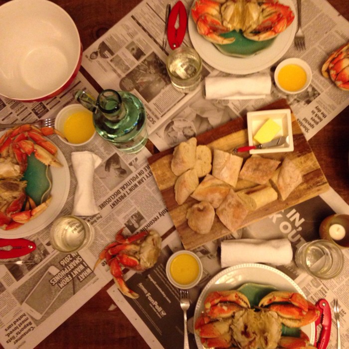 Our table...honestly nothing compares to Dungeness from the Puget Sound